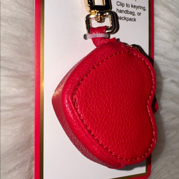 Piper K Red Heart Keychain with Gold Clip NWT - Picture 4 of 7
